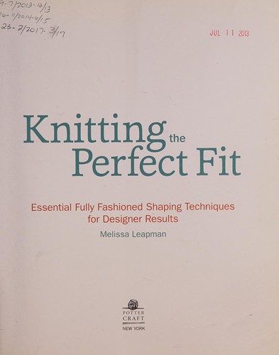 Fully-fashioned Shaping Techniques