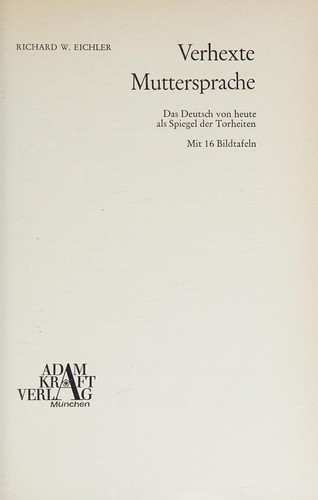 Verhexte Muttersprache