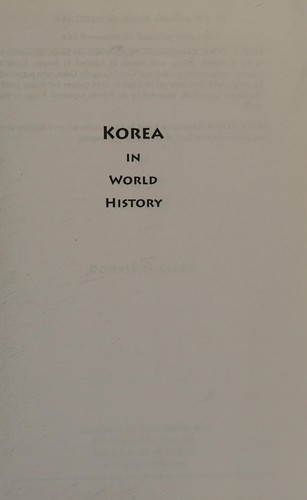 Korea in World History