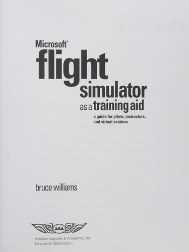Microsoft Flight Simulator as a Training Aid