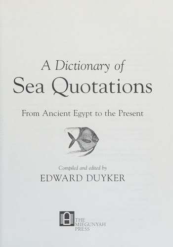 A Dictionary of Sea Quotations