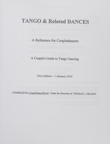 Tango and related dances
