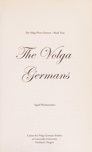 The Volga Germans