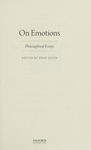 On emotions