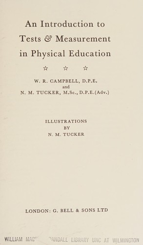 An Introduction to Tests and Measurement in Physical Education