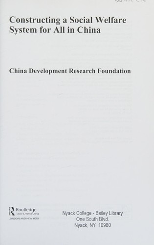 Constructing a social welfare system for all in China