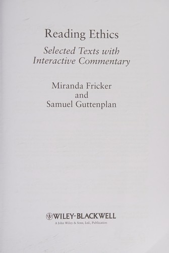Reading ethics