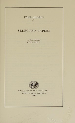 Selected Papers