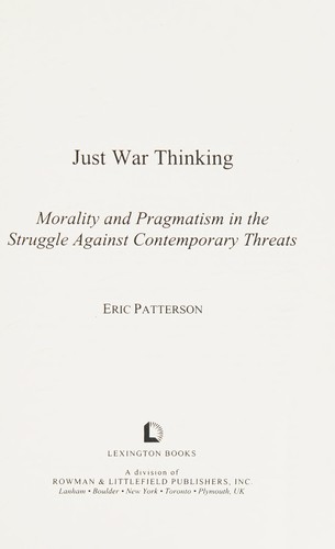 Just War Thinking
