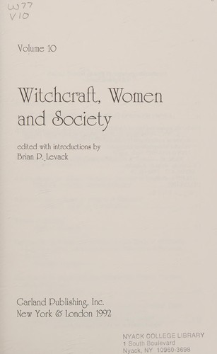 Witchcraft, Women & Society