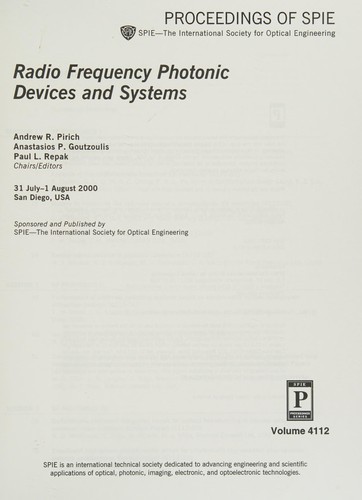 Radio Frequency Photonic Devices and Systems