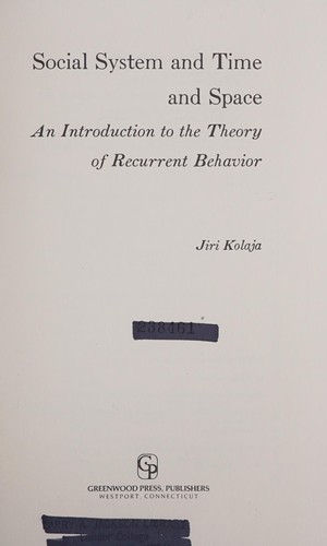 Social system and time and space