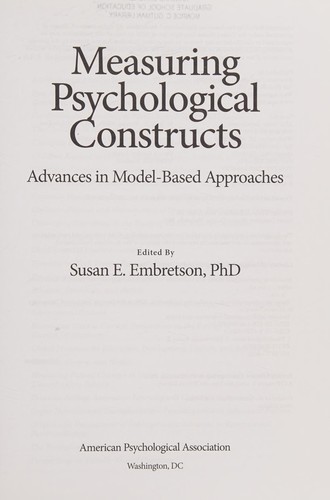 Measuring Psychological Constructs