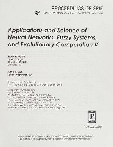Applications and science of neural networks, fuzzy systems, and evolutionary computation V
