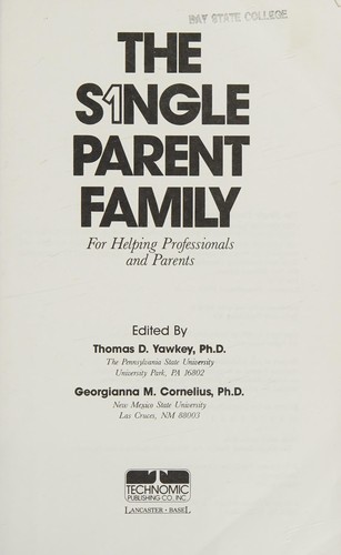 The Single Parent Family