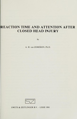 Reaction Time and Attention After Closed Head Injury