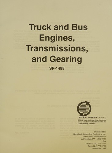 Truck and Bus Engines, Transmissions, and Gearing