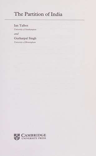 The Partition of India
