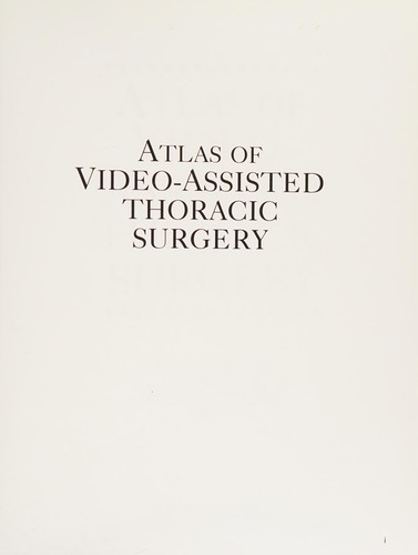 Atlas of video-assisted thoracic surgery