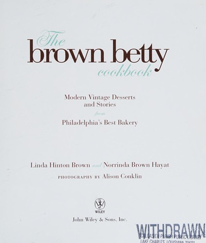 The Brown Betty Cookbook