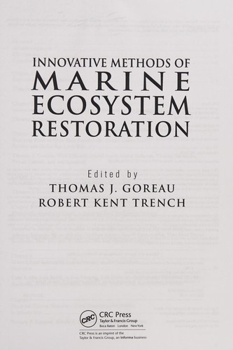 Innovative Methods of Marine Ecosystem Restoration