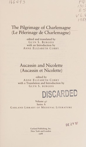 The Pilgrimage of Charlemagne