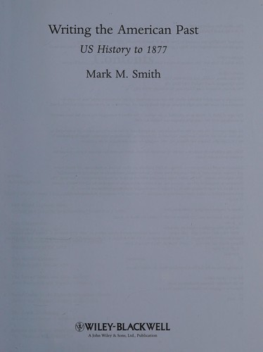 Writing the American Past