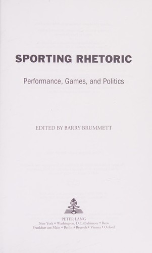 Sporting Rhetoric
