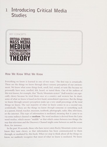 Critical Media Studies