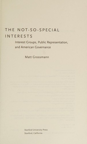 The Not-So-Special Interests