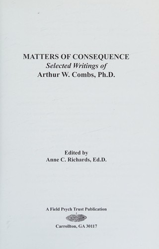 Matters of Consequence