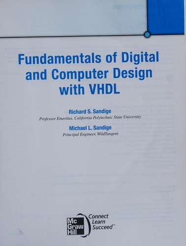 Fundamentals of Digital and Computer Design with VHDL