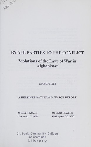 By all parties to the conflict
