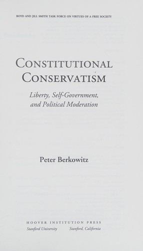 Constitutional Conservatism