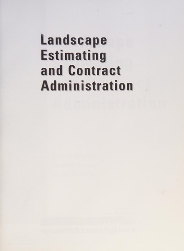 Landscape Estimating and Contract Administration