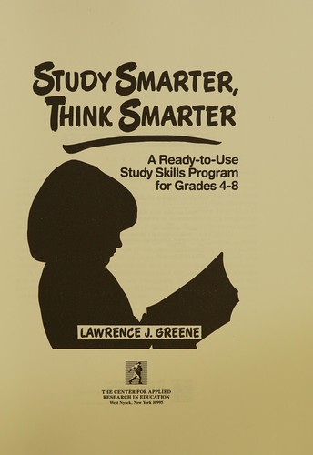 Study Smarter, Think Smarter