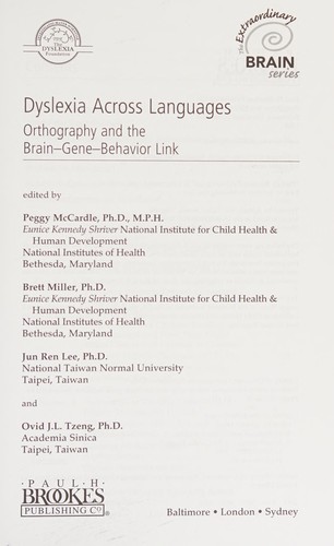 Dyslexia Across Languages