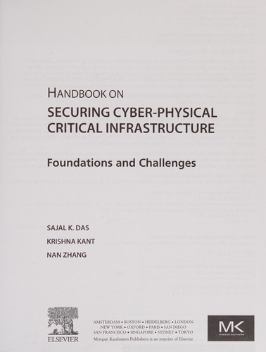 Handbook on Securing Cyber-Physical Critical Infrastructure