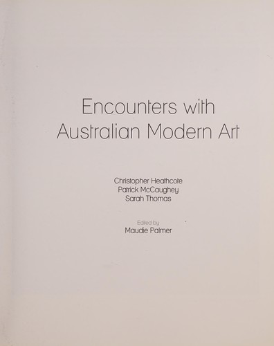 Encounters with Australian Modern Art