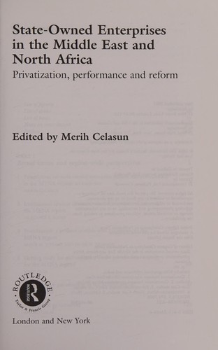 State-owned enterprises in the Middle East and North Africa