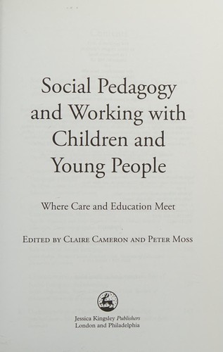 Social pedagogy and working with children and young people