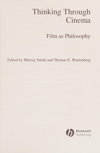 Thinking through cinema