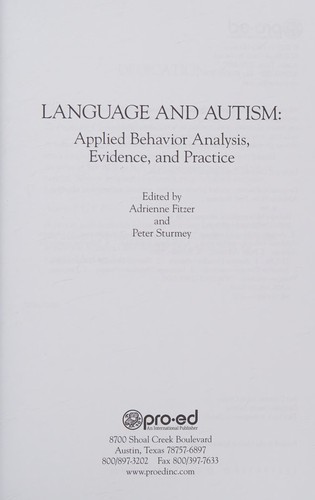 Language and Autism