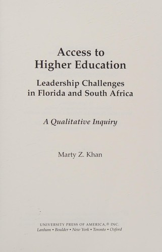 Access to Higher Education