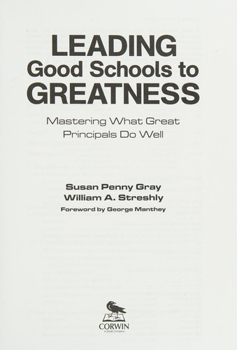 Leading Good Schools to Greatness
