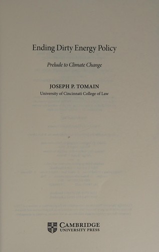 Ending dirty energy policy