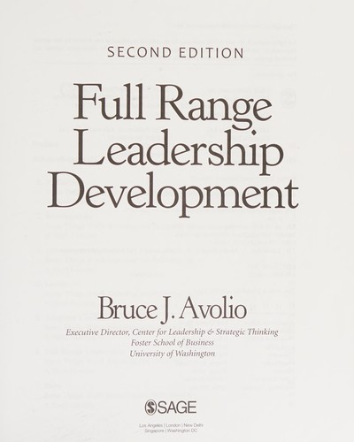 Full Range Leadership Development