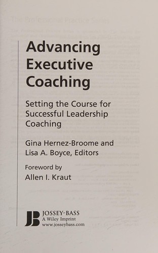 Advancing Executive Coaching