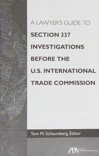 Section 337 Investigations Before the U.S. ITC