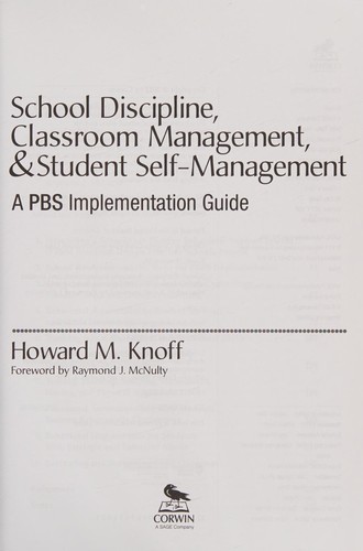 School discipline, classroom management, and student self-management